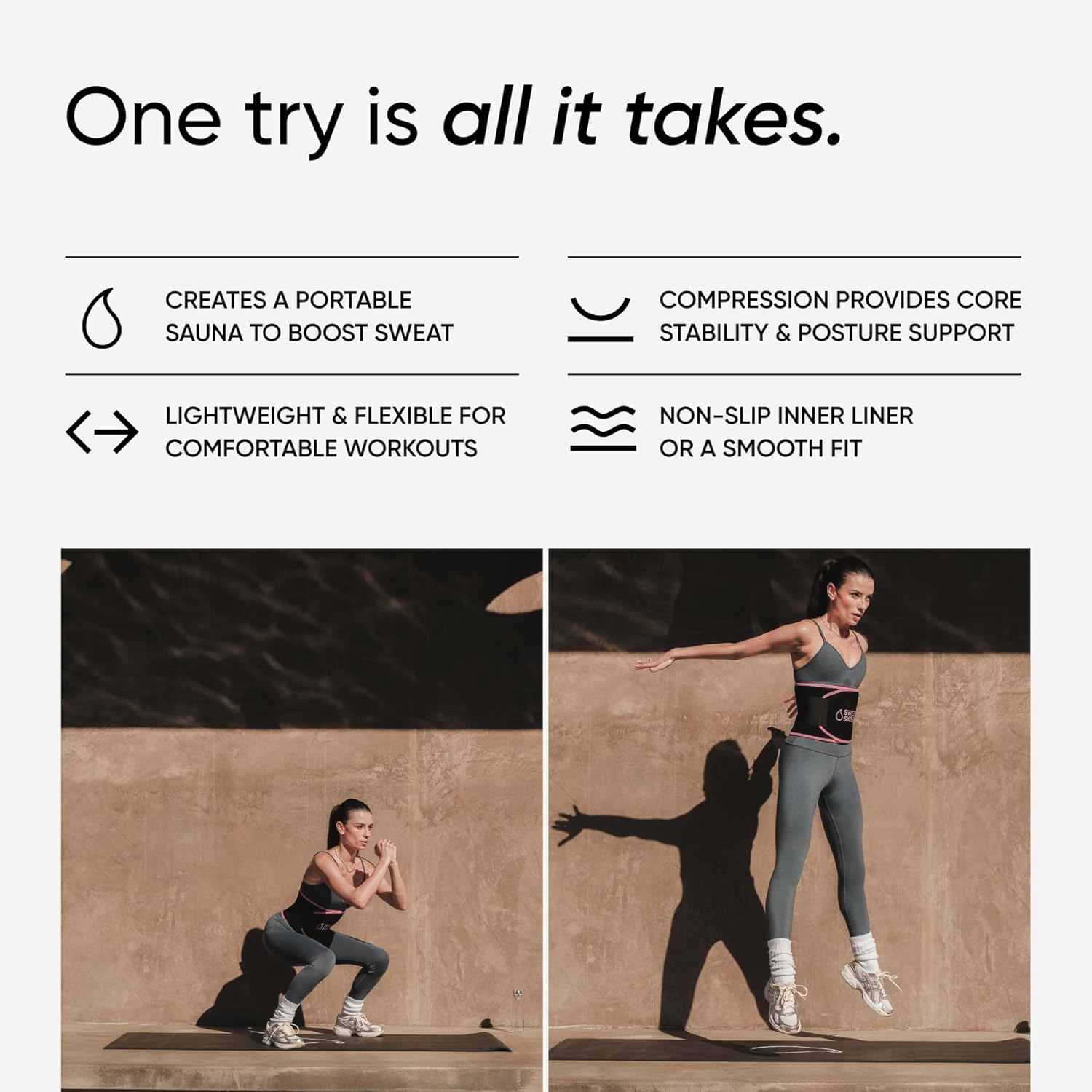 Thumbnail 3 de Sports Research Sweet Sweat Waist Trimmer