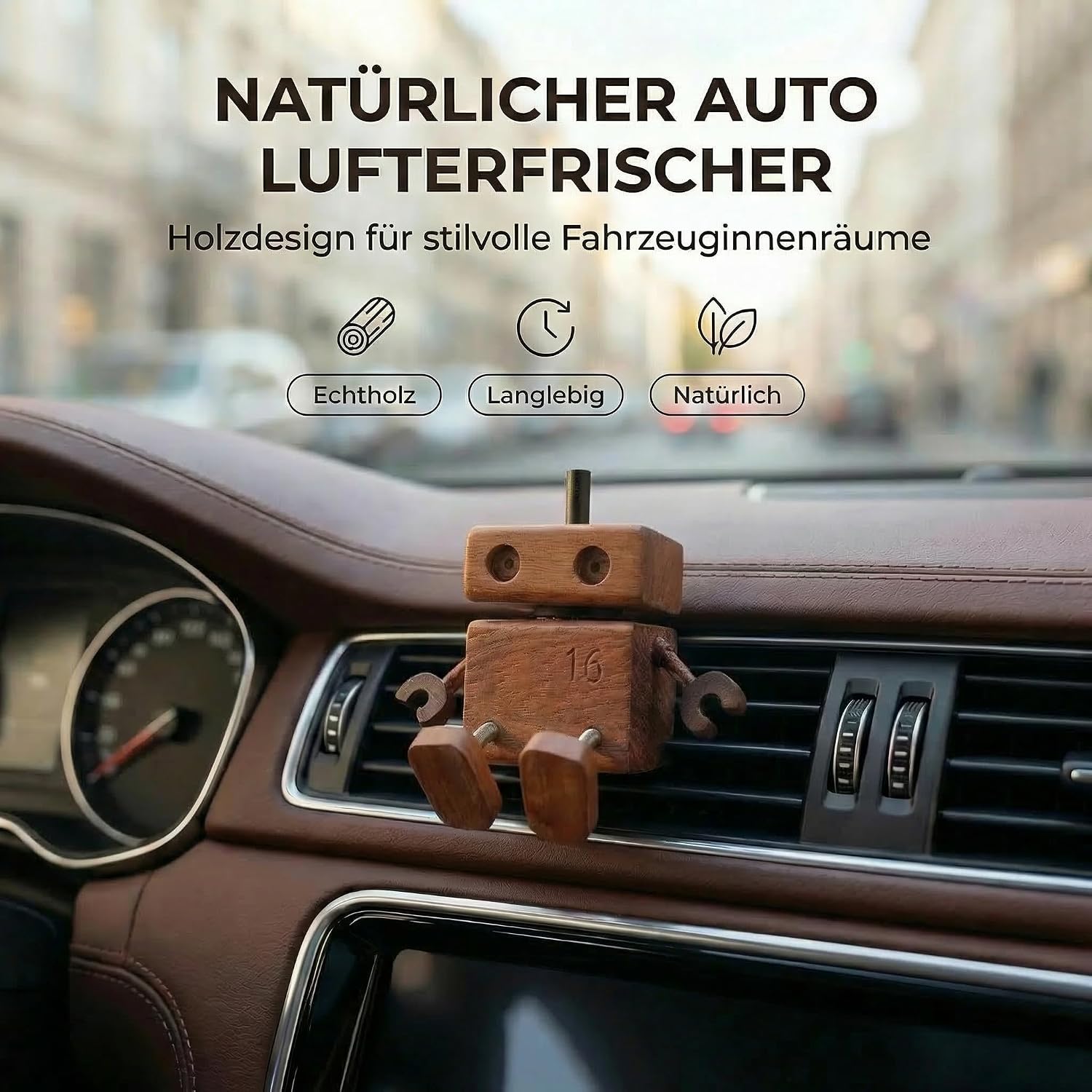 Detalle 2 de Wackelnder Holzmann Autoduft 3 Düfte