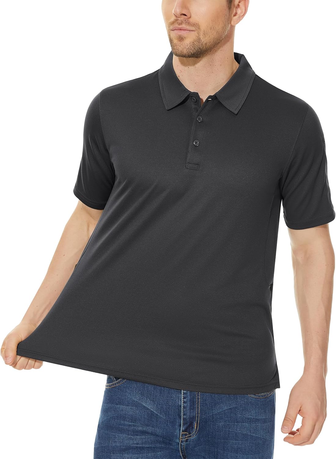 Thumbnail 1 de KEFITEVD Polo à Séchage Rapide pour Homme – T-Shirt polo léger à manches courtes, idéal golf et loisirs