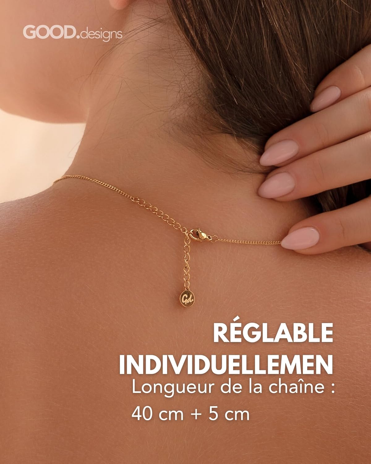 Thumbnail 3 de GD GOOD.designs Collier lettre or 18K A-Z