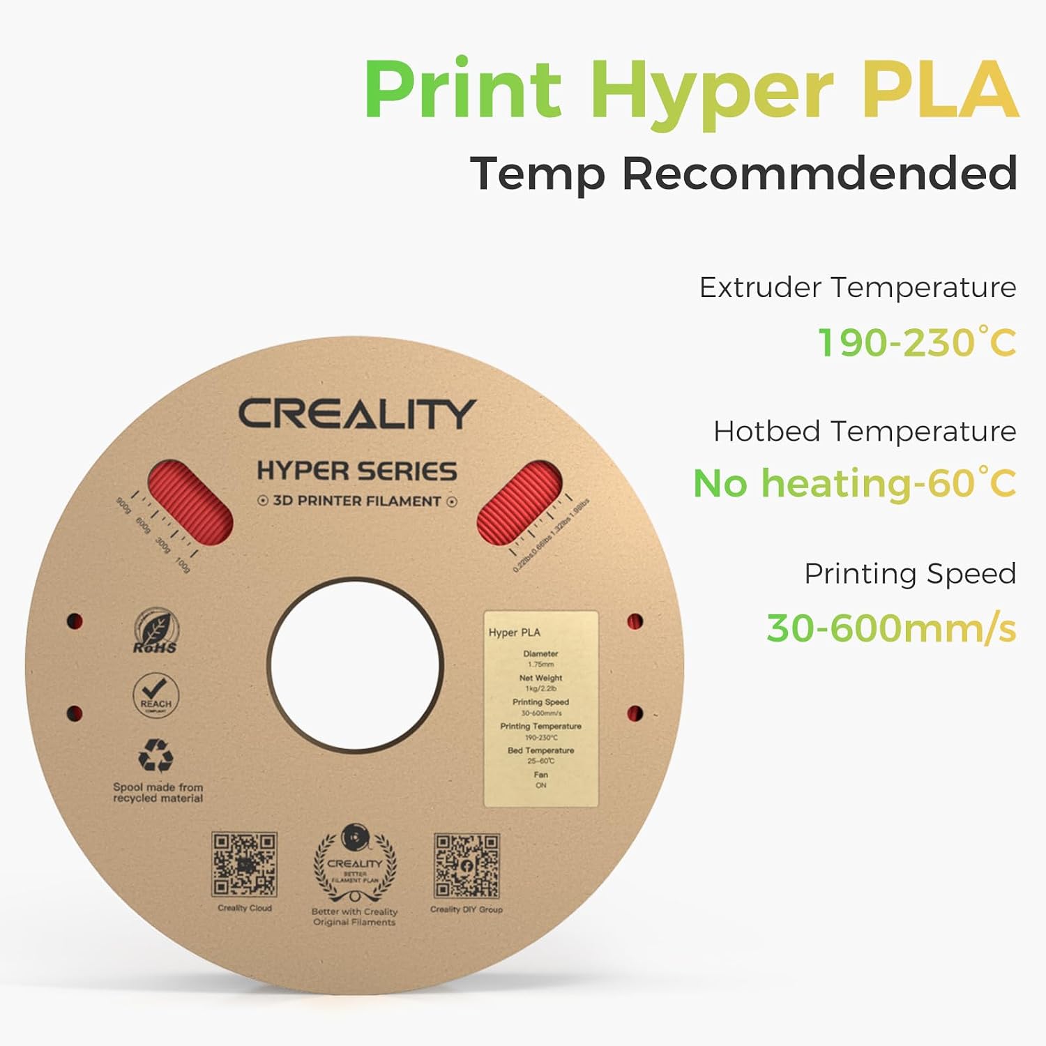 Thumbnail 4 de Creality Hyper PLA Filament 4KG