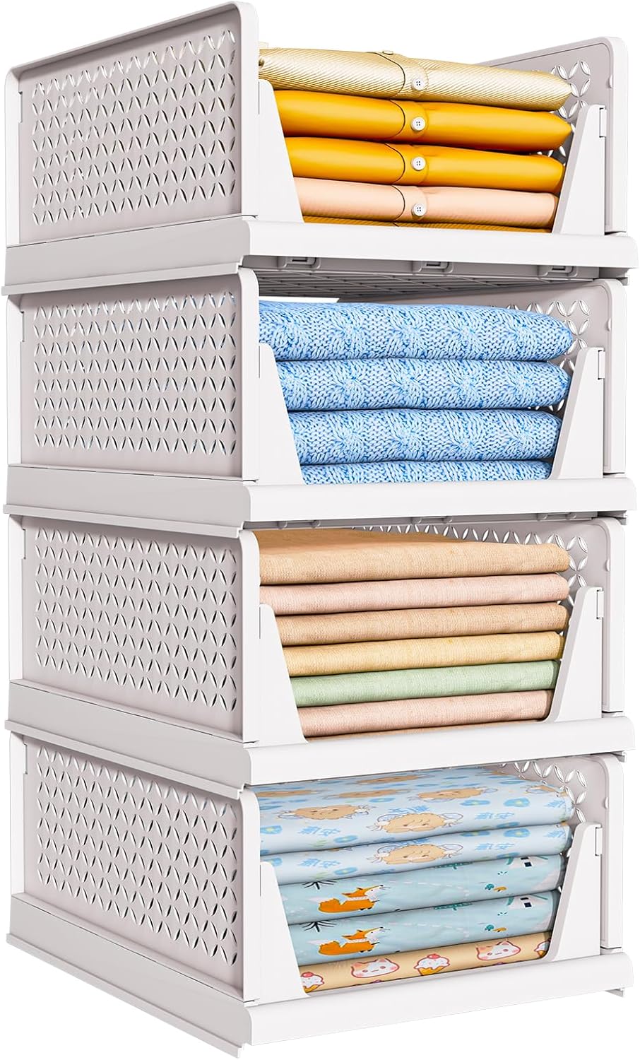 Detalle de TidyIsles Organizador Armario Plegable 4 unidades
