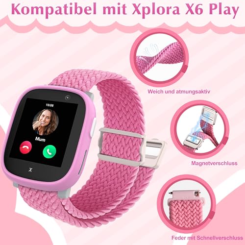 Detalle de Polyjoy Magnetisches Flechtband für Xplora X6 – kompatibel, verstellbar und langlebig