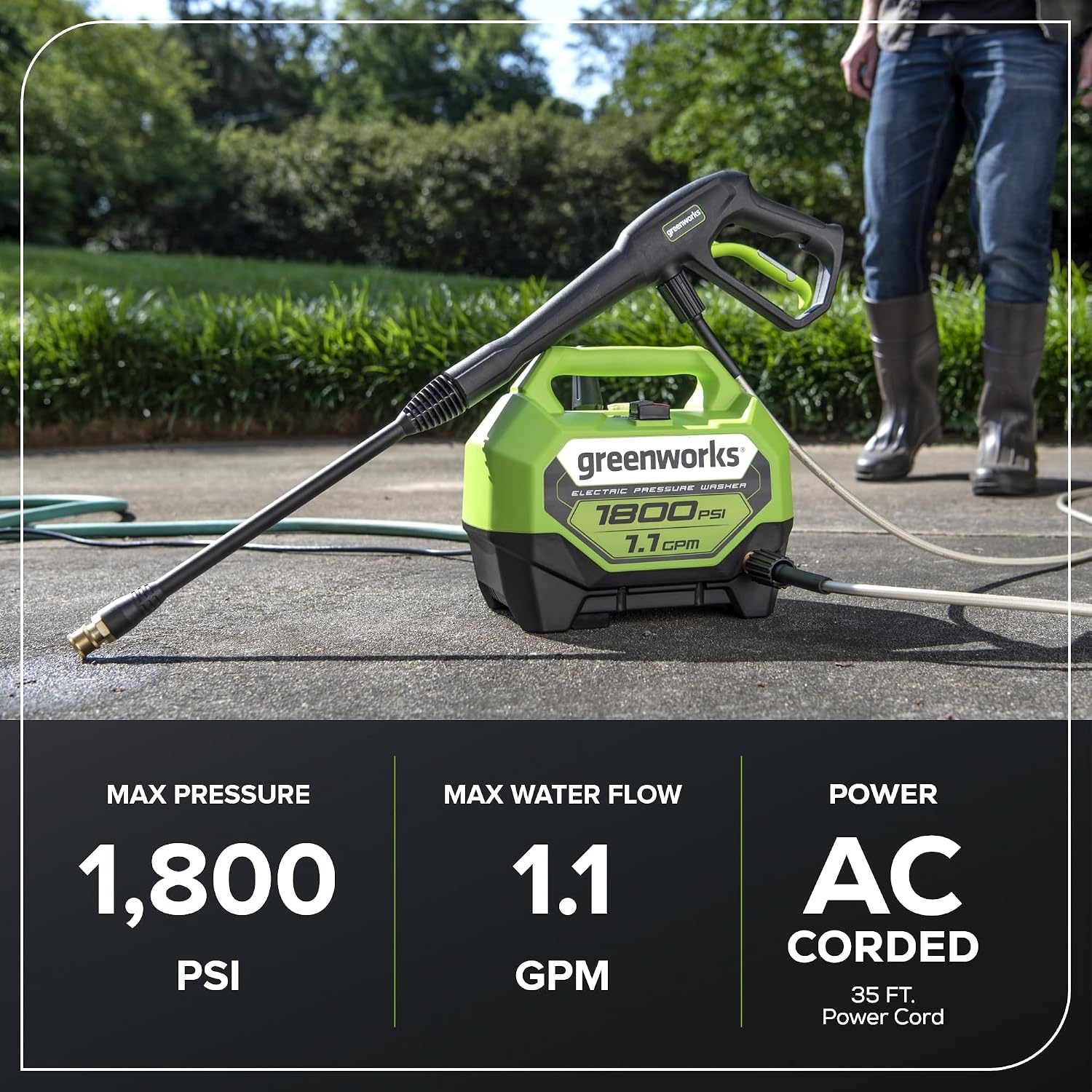 Detalle 2 de Greenworks Electric Pressure Washer
