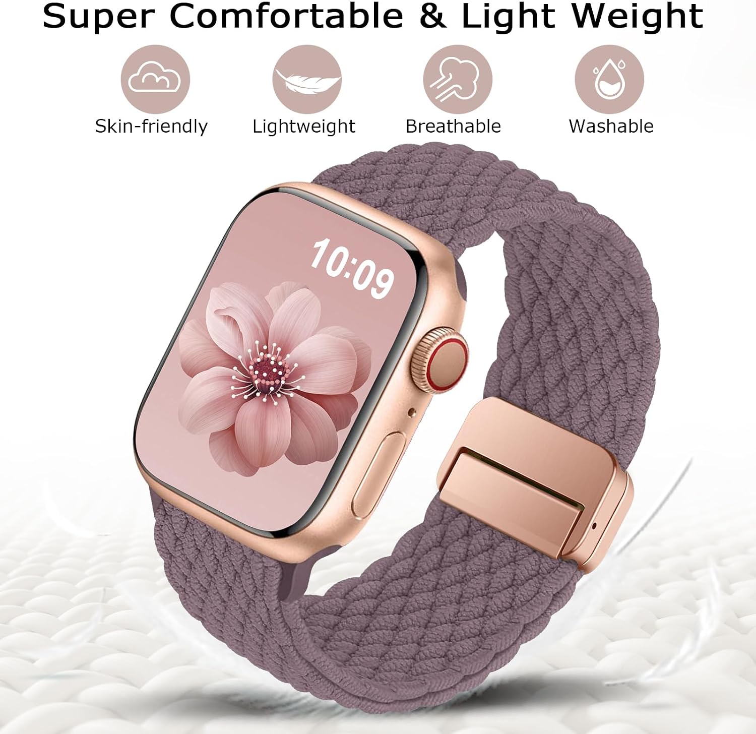 Detalle 2 de Higgs braided Apple Watch strap 49mm