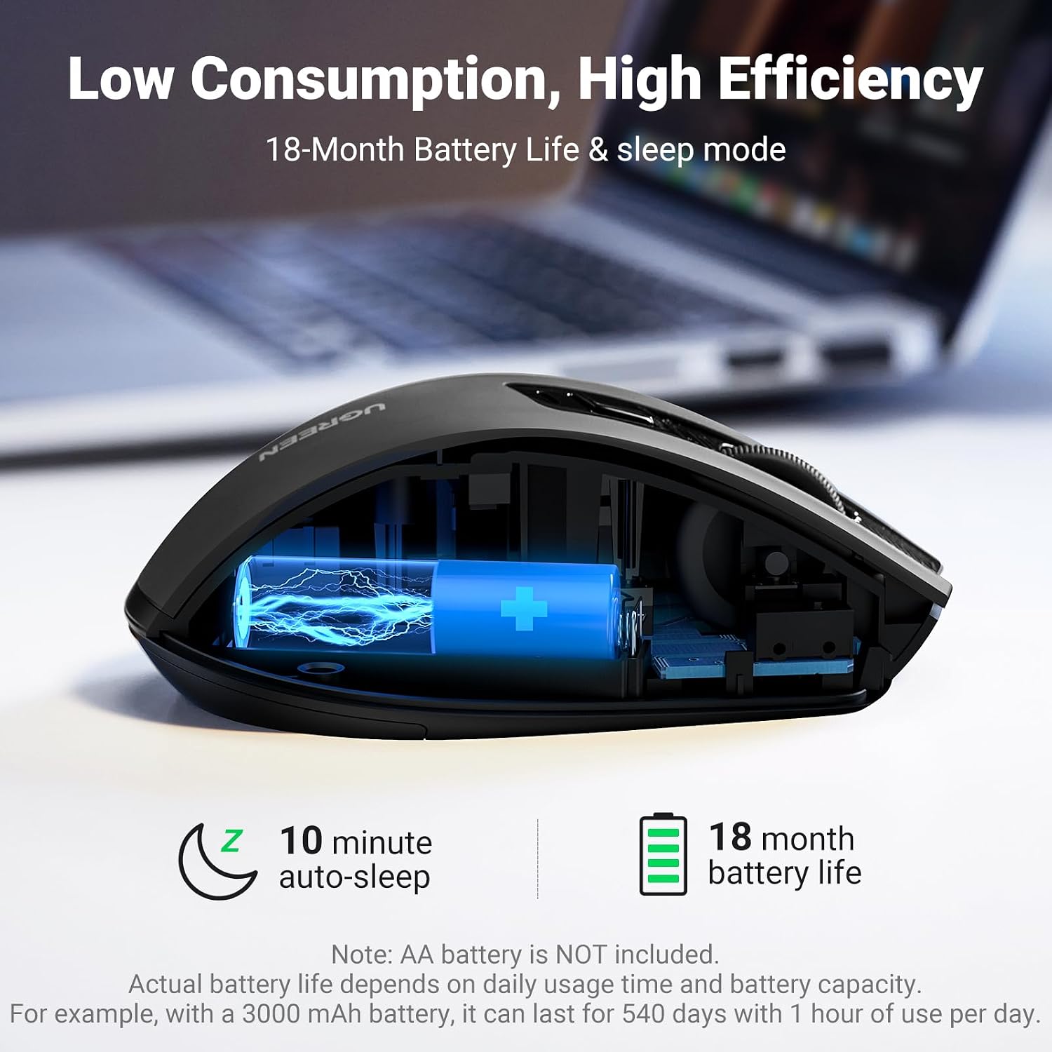 Detalle 2 de UGREEN Wireless Mouse 4000 DPI