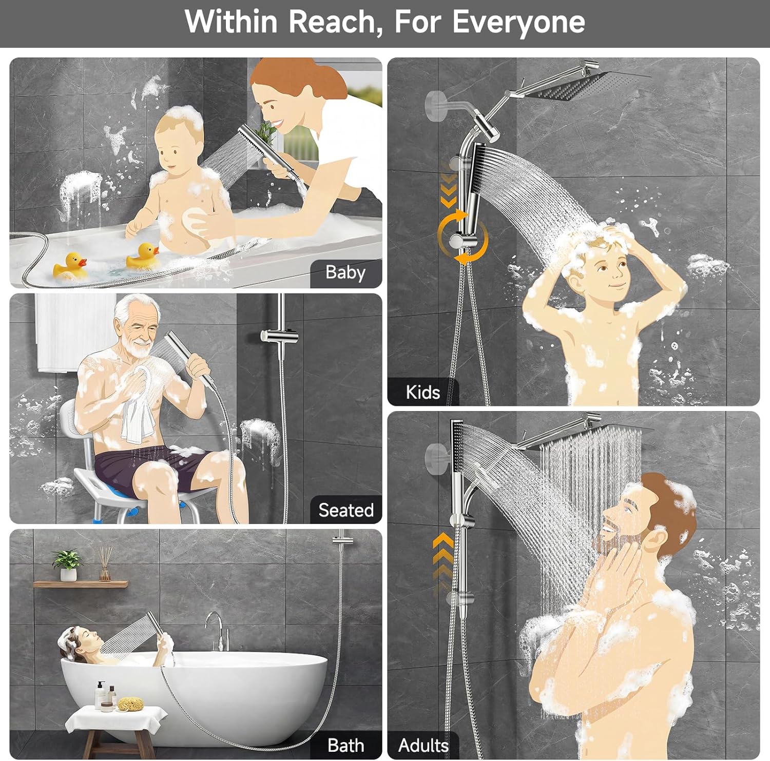 Thumbnail 4 de Veken 10" Shower Head
