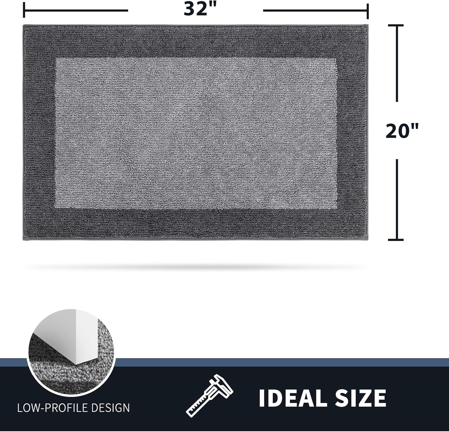 Detalle 2 de PURRUGS Dirt Trapping Door Mat 20" x 32" 🚪