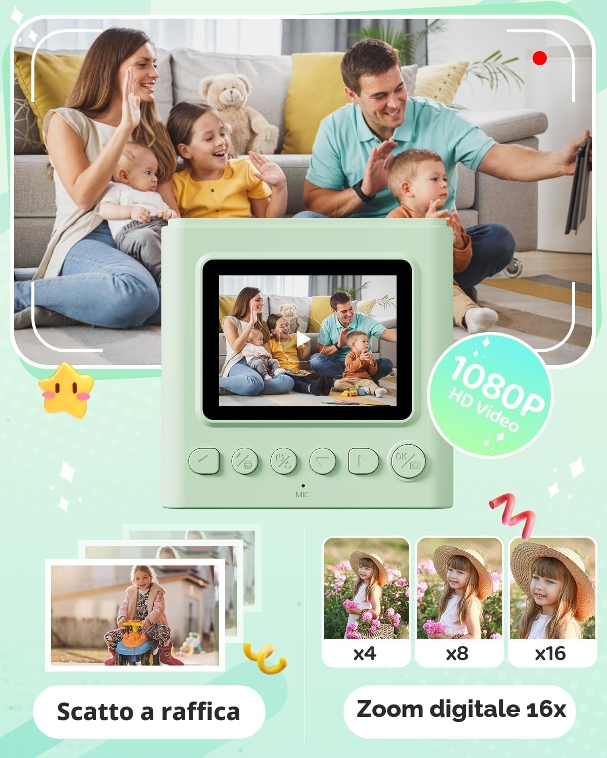 Detalle 2 de TIATUA Bambini istantanea, 2,4 pollici