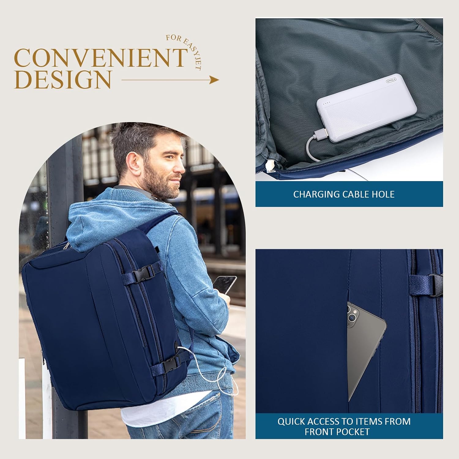Thumbnail 4 de Lossga Cabin Bag 45x36x20 30L underseat cabin backpack