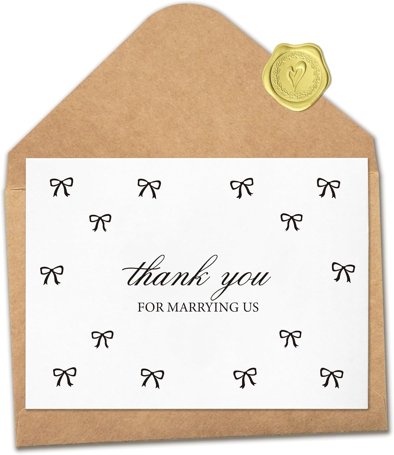 Thumbnail 6 de SEEBERY Wedding Card with Printed Bows