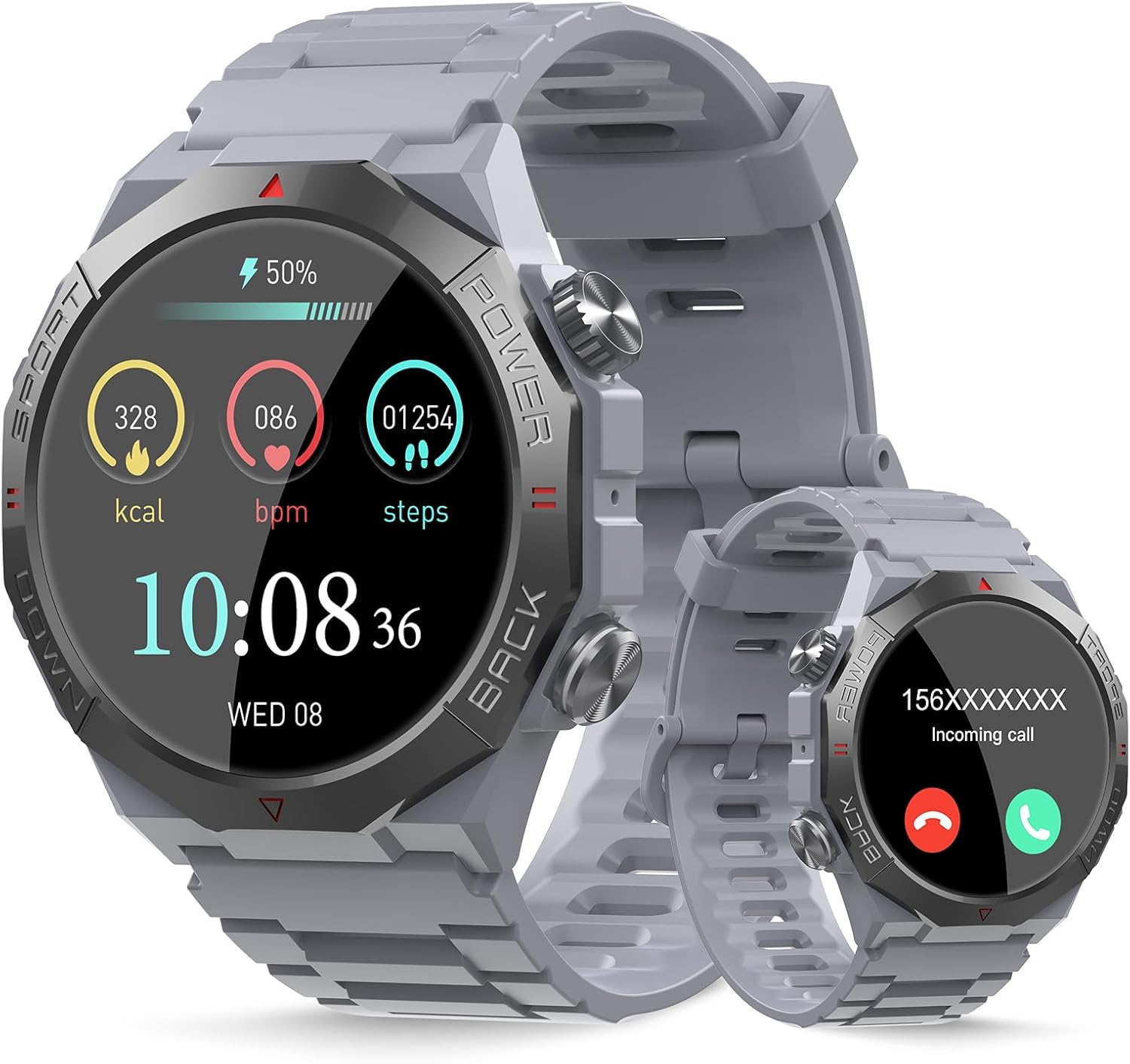 Military smartwatch 1.39 inch HD