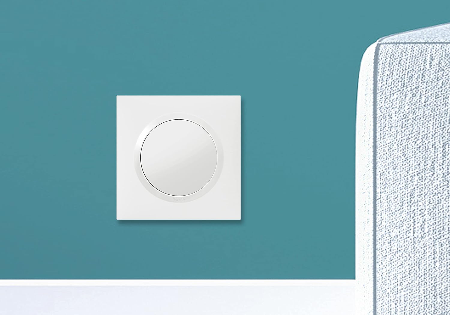 Detalle 1 de LEGRAND Obturateur Blanc Composable Dooxie — pour boîte d’encastrement et passage de câble