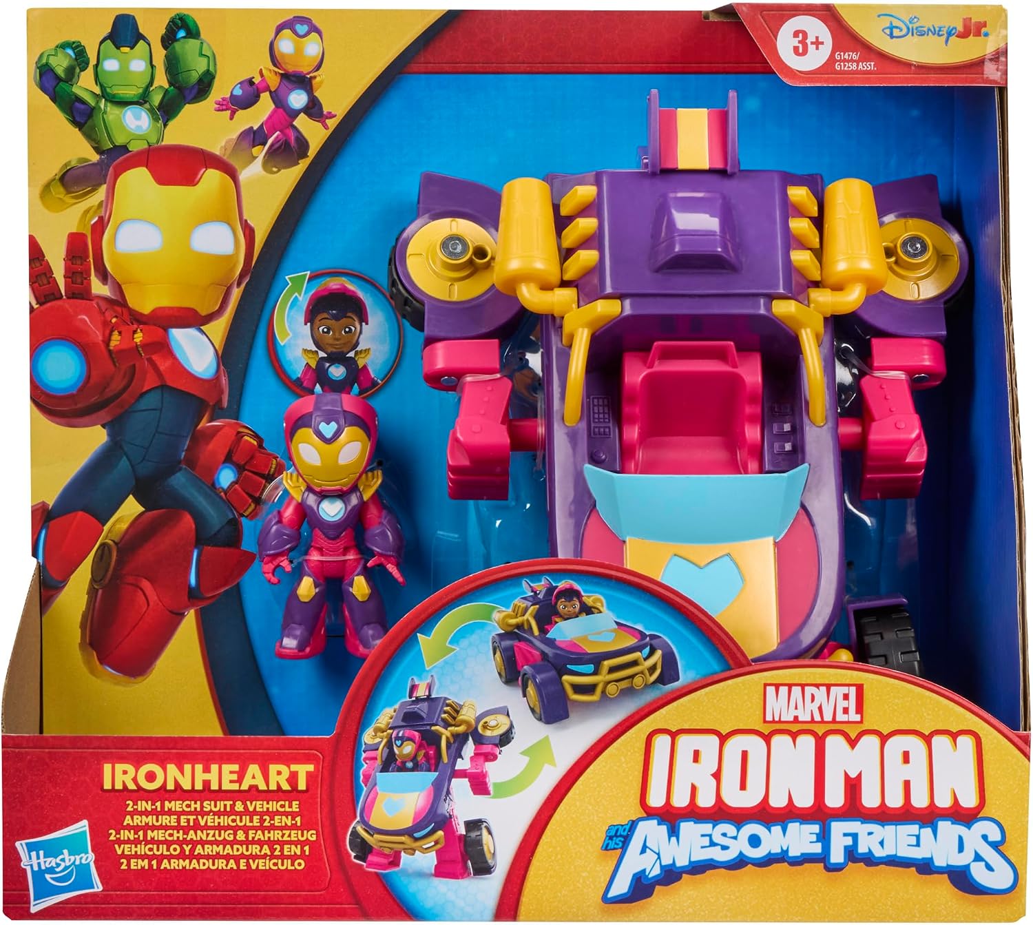 Detalle 2 de Marvel Ironheart Vehículo y Armadura 2 en 1
