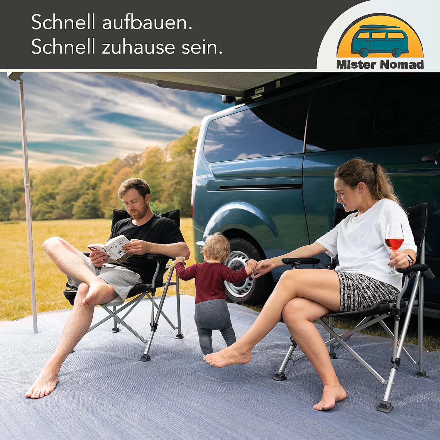 Thumbnail 5 de Mr Nomad Vorzeltteppich 4x2,5 m aus HDPE (300 g/m²) – UV-beständiger Campingboden für Wohnwagen & Wohnmobil