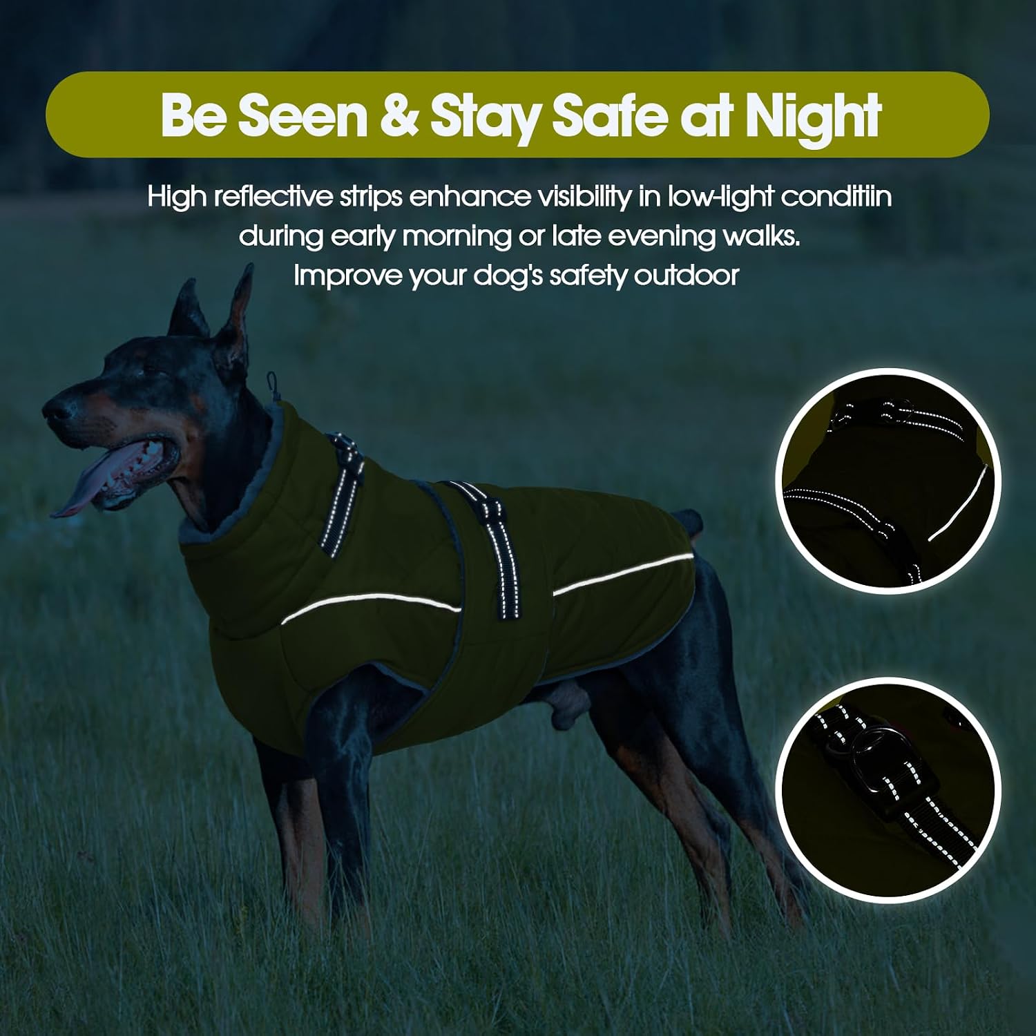 Detalle 1 de QBLEEV Waterproof Dog Jacket