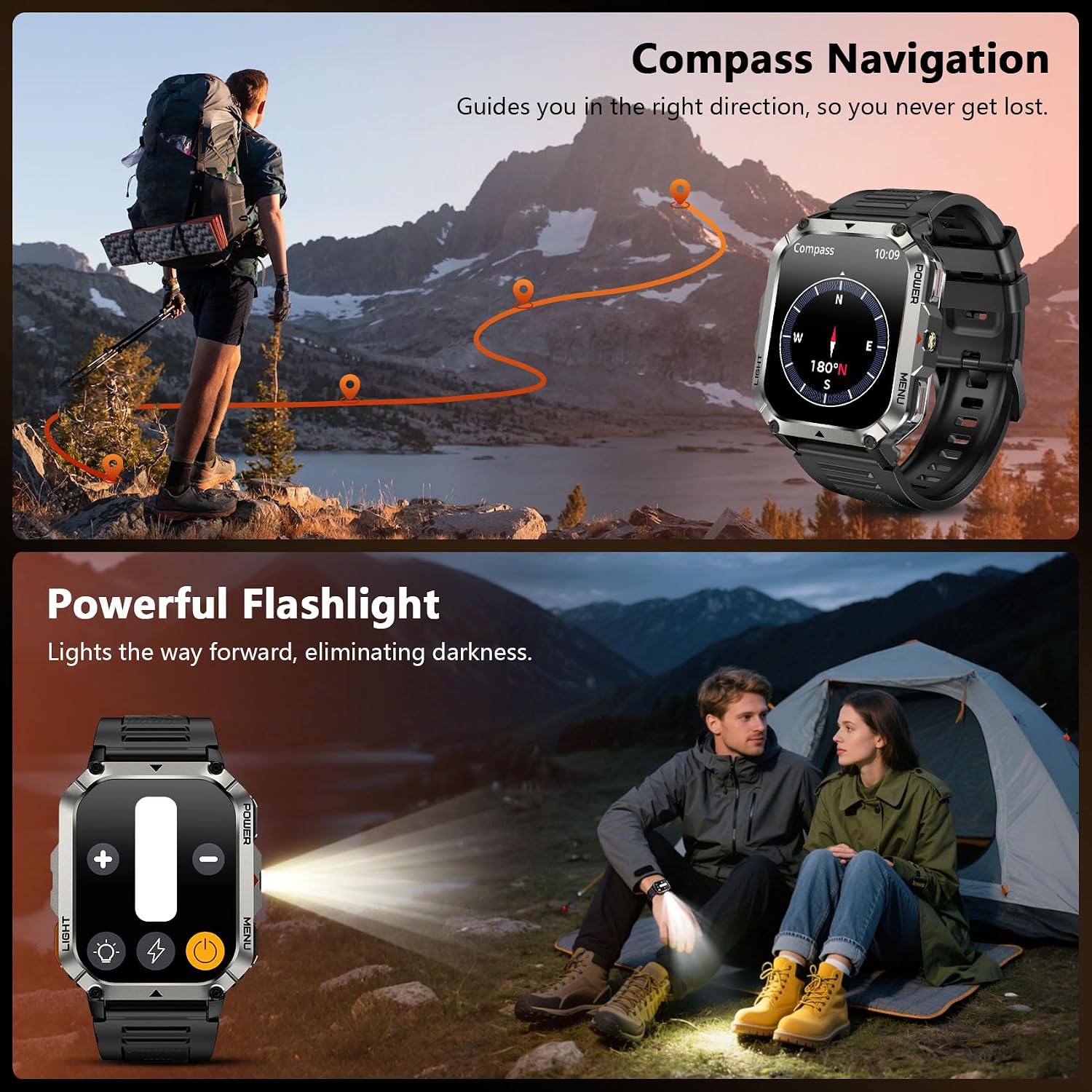 Thumbnail 3 de Blackview Military Smart Watch for Men: rugged outdoor companion with 100-day battery