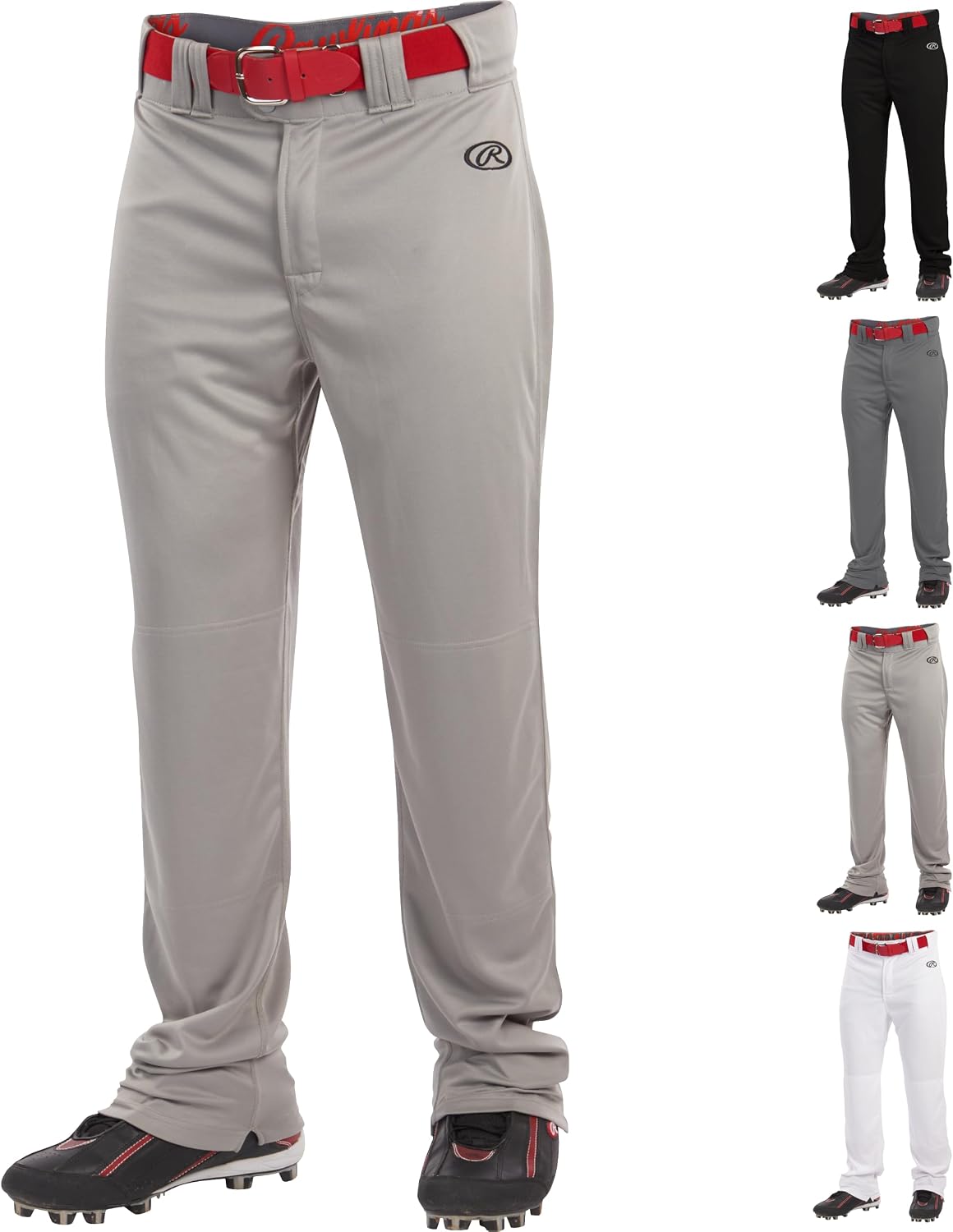 Detalle de Rawlings Launch – męskie spodnie baseballowe, półluźny krój i elastyczna tkanina