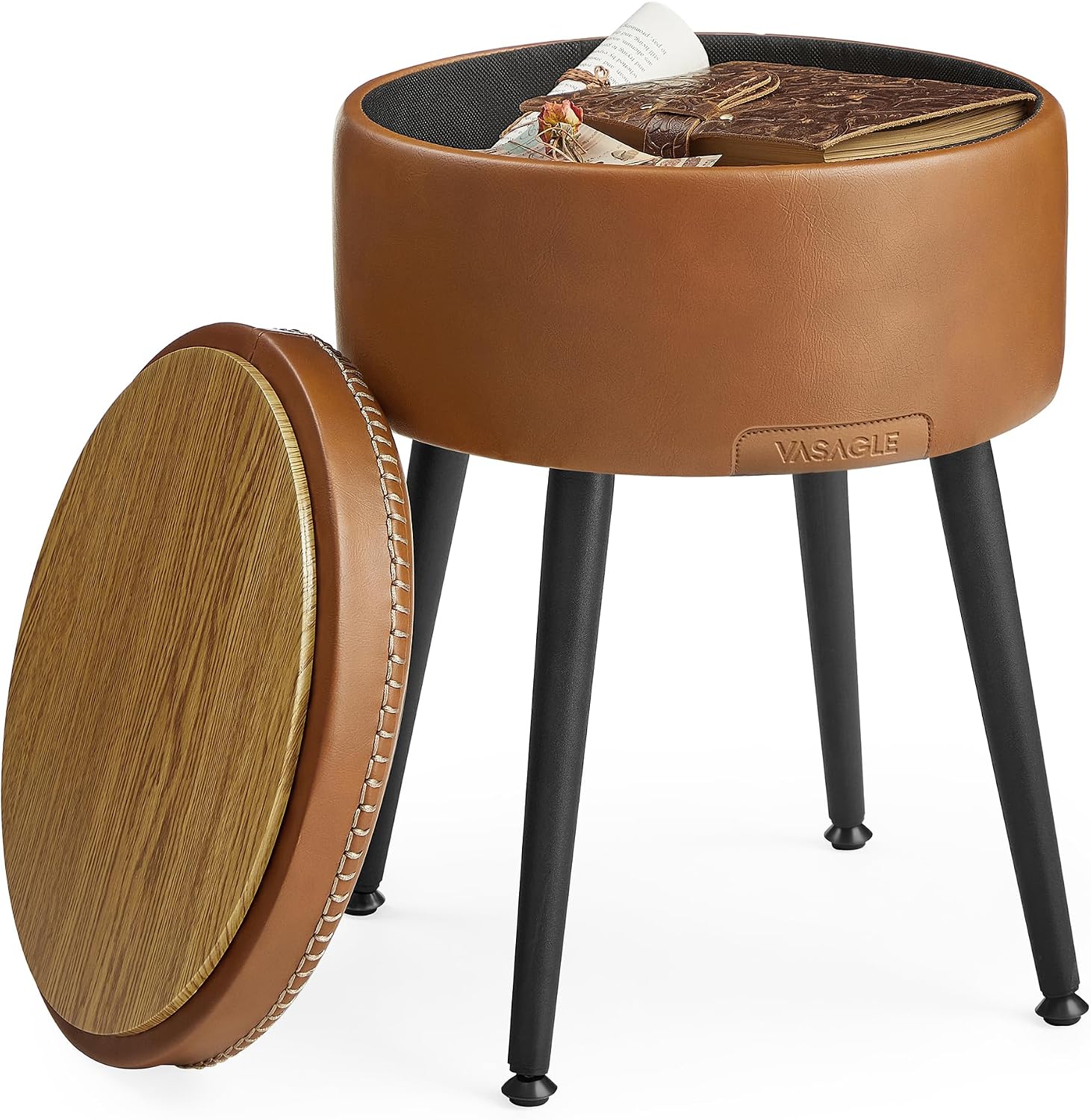 Detalle de VASAGLE Storage Ottoman ULOM005K01