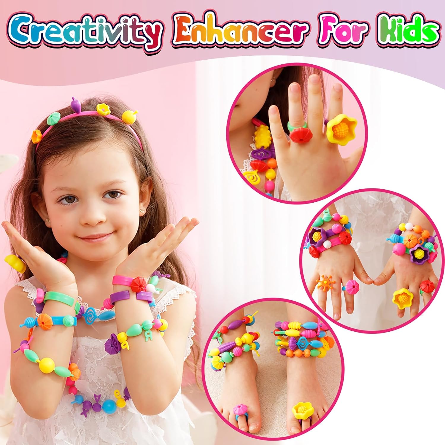 Thumbnail 3 de FunzBo Kids Jewelry Making Kit for Ages 3–8 🎨