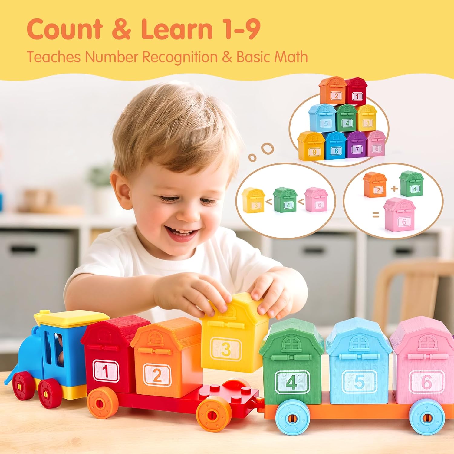 Thumbnail 4 de hahaland Montessori Train Set 9 pieces 🚂