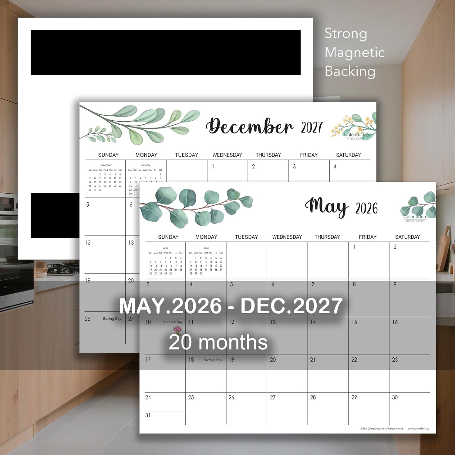 Thumbnail 4 de Calendarin Magnetic Fridge Calendar 2026–2027
