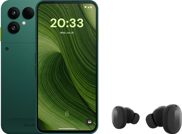 Thumbnail 36 de Fairphone 6 256GB Grün 5G + Fairbuds True Wireless Earbuds Schwarz – nachhaltiges Smartphone mit Reparierbarkeit
