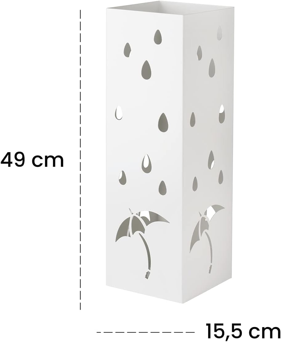 Thumbnail 1 de Baroni Home Portaombrelli Design – Portabombrelli moderno in metallo con intagli e vaschetta scolapioggia