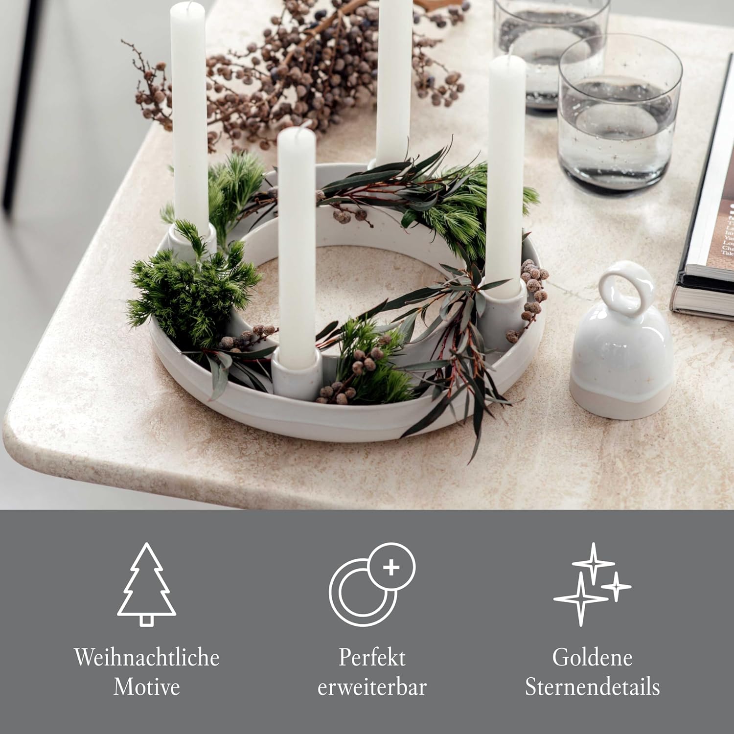 Thumbnail 4 de Villeroy & Boch Winter Glow Adventskranz 26 cm đŻ