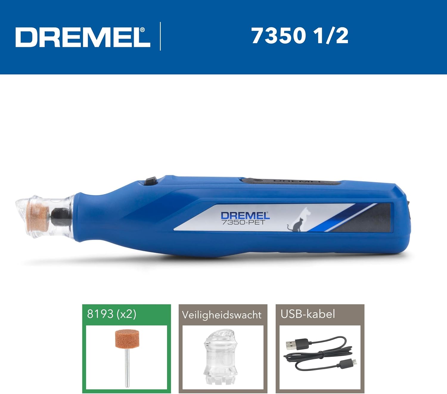 Thumbnail 3 de Dremel 7350 PET 3.6V Cordless Rotary Tool: smerigliatura unghie per animali, silenzioso e leggero (kit incluso)