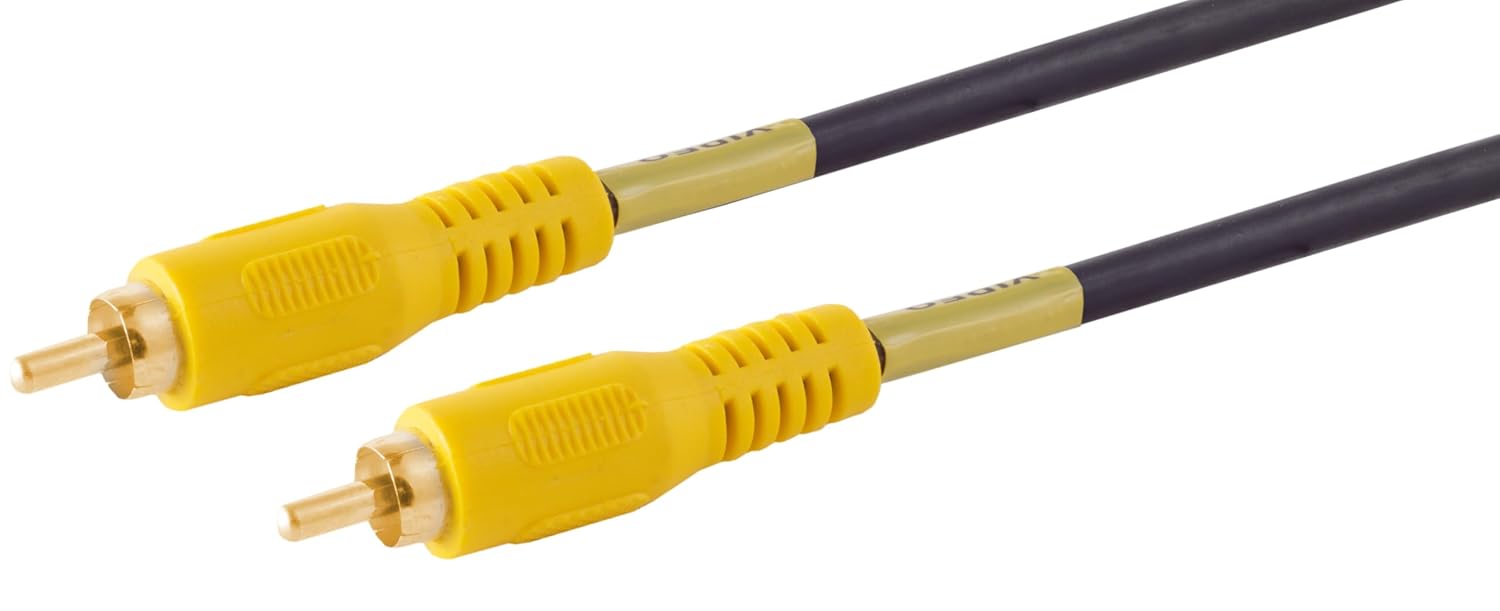 Thumbnail 6 de 1aTTack.de 1x 2m Cinch-Videokabel: Cinch-Stecker auf Cinch-Stecker für klare Bildübertragung
