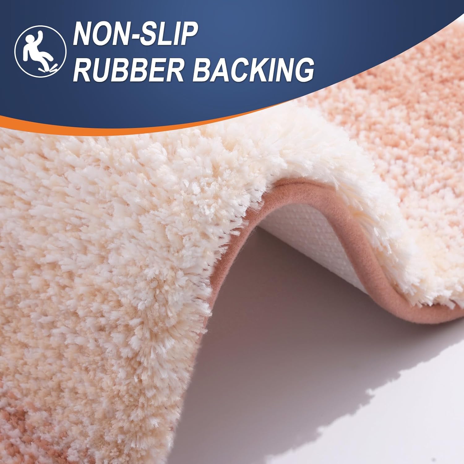 Thumbnail 4 de OLANLY Microfiber Bath Rug Set