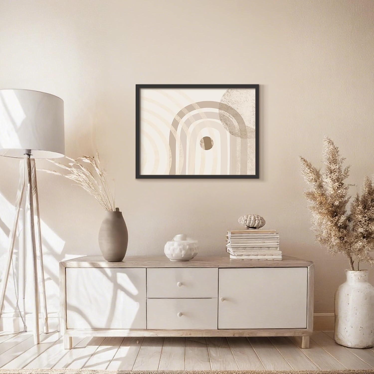 Detalle de Picrit 24x32 Poster Frame (Black) — Engineered Wood Picture Frame for Horizontal or Vertical Wall Mounting