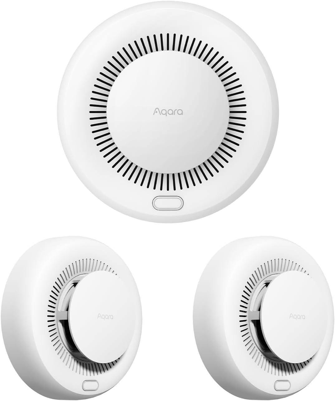 Detalle 1 de Aqara Smoke Detector with 85dB Siren & LED Indicator (needs Aqara Zigbee 3.0 Hub)
