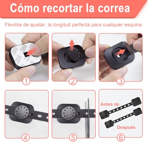 Detalle 2 de REDTRON Verrouillage bébé, lot de 6,