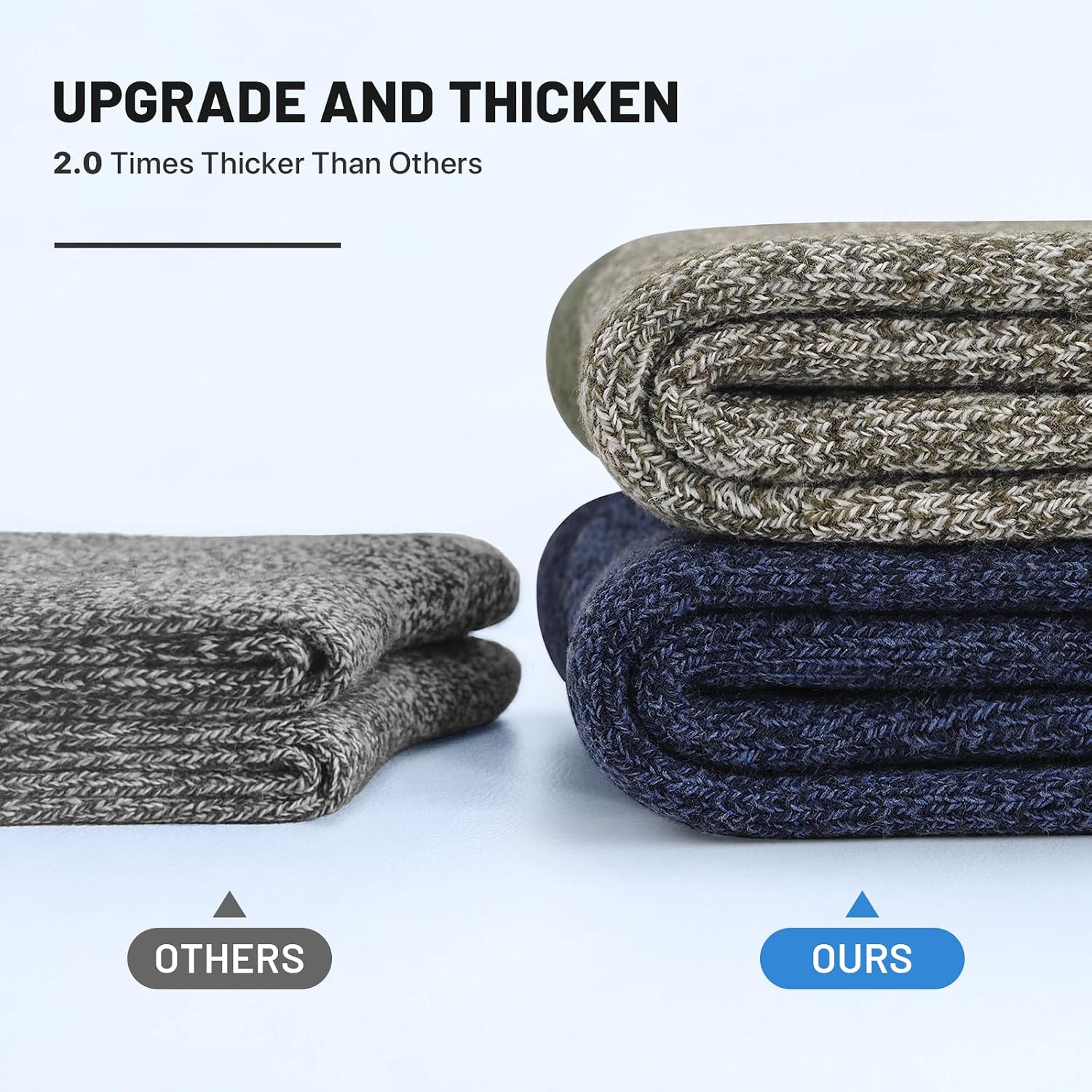 Thumbnail 2 de SIMIYA Merino Wool Socks, 5-Pair Pack