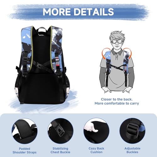 Detalle de Amythe Zaino 40L per Ragazzi – Nero, Grande e Versatile