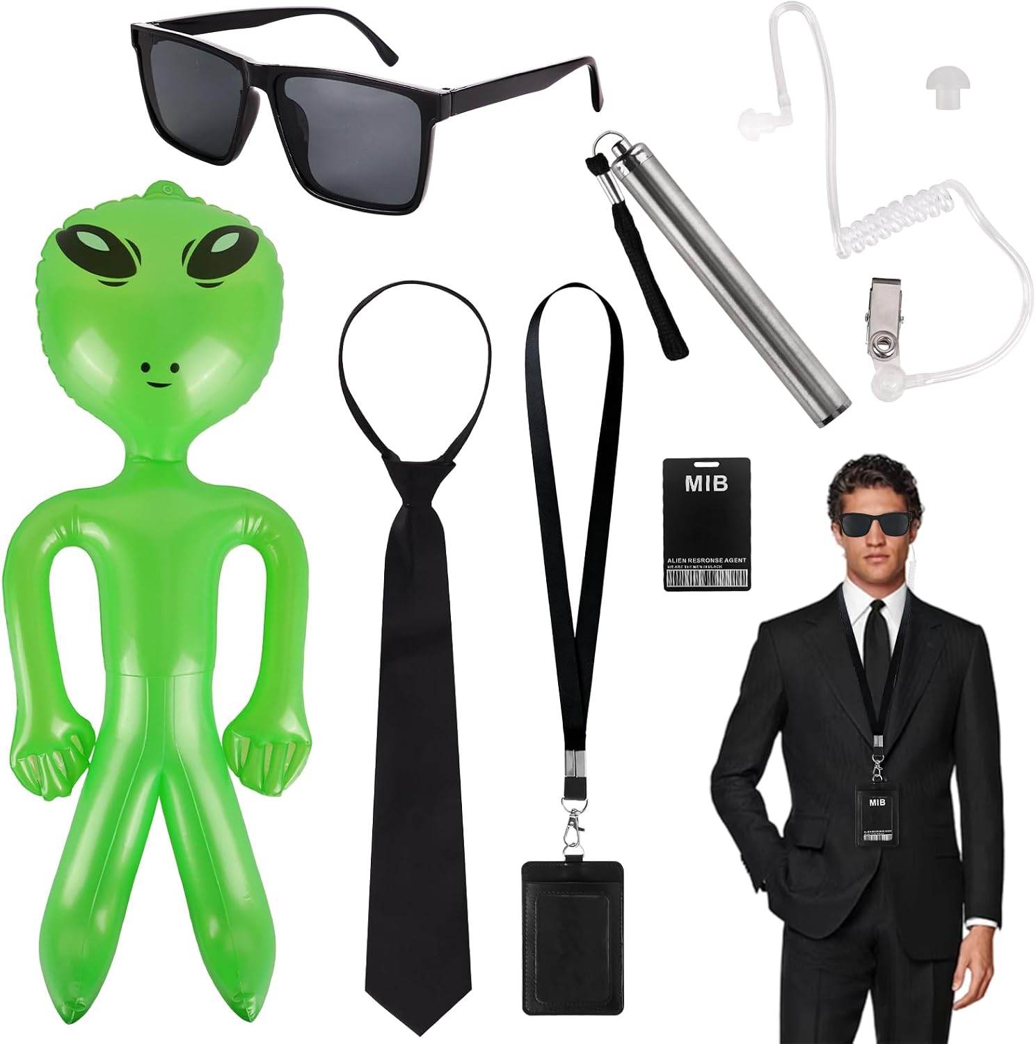 Detalle de Zidoley Men In Black Agenten-Set 🎭