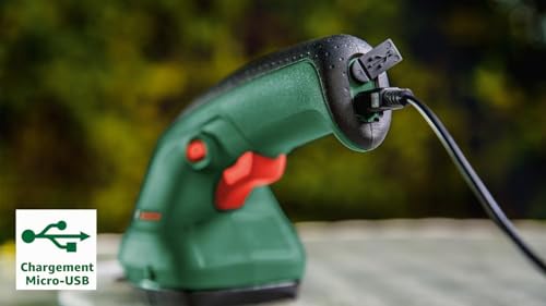 Detalle 2 de Bosch EasyShear : cisaille de jardin 2 en 1 pour petites et moyennes surfaces