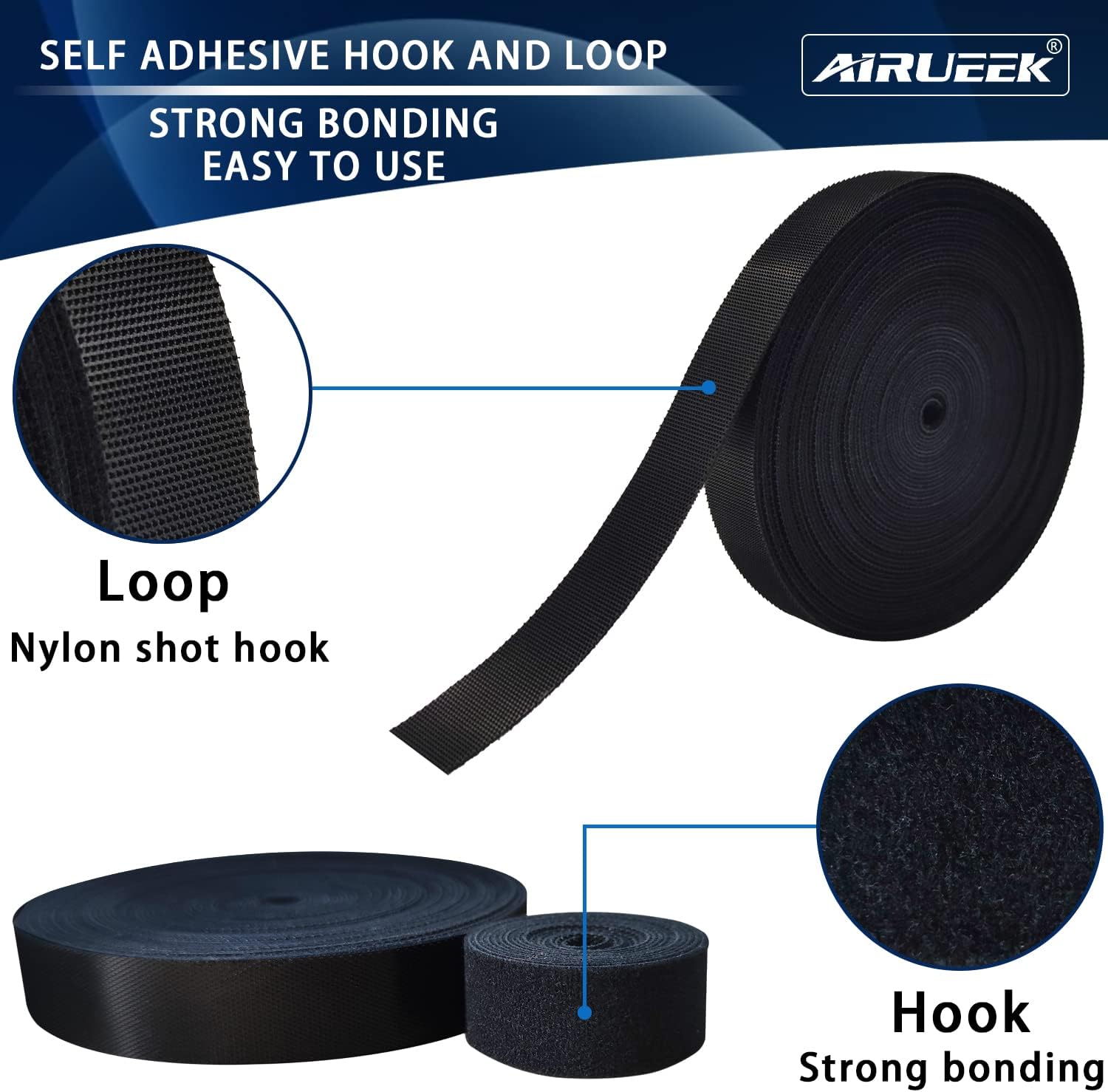 Thumbnail 2 de Klettband Selbstklebend 10 m Kabelbinder 🔌