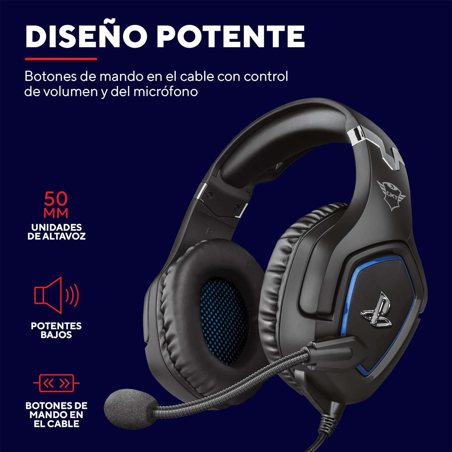 Thumbnail 1 de GXTrust 488 Forze Auriculares gaming 50 mm