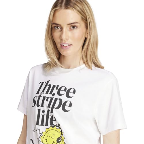 Thumbnail 4 de adidas Mujer Positivity Graphic T-Shirt 🤍 White XS