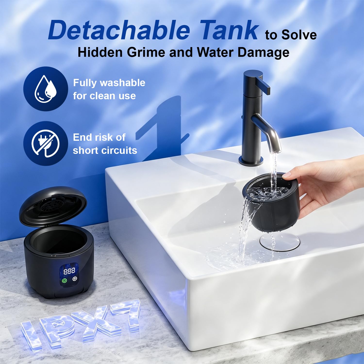 Detalle 2 de Ultrasonic Retainer Cleaner 45 kHz