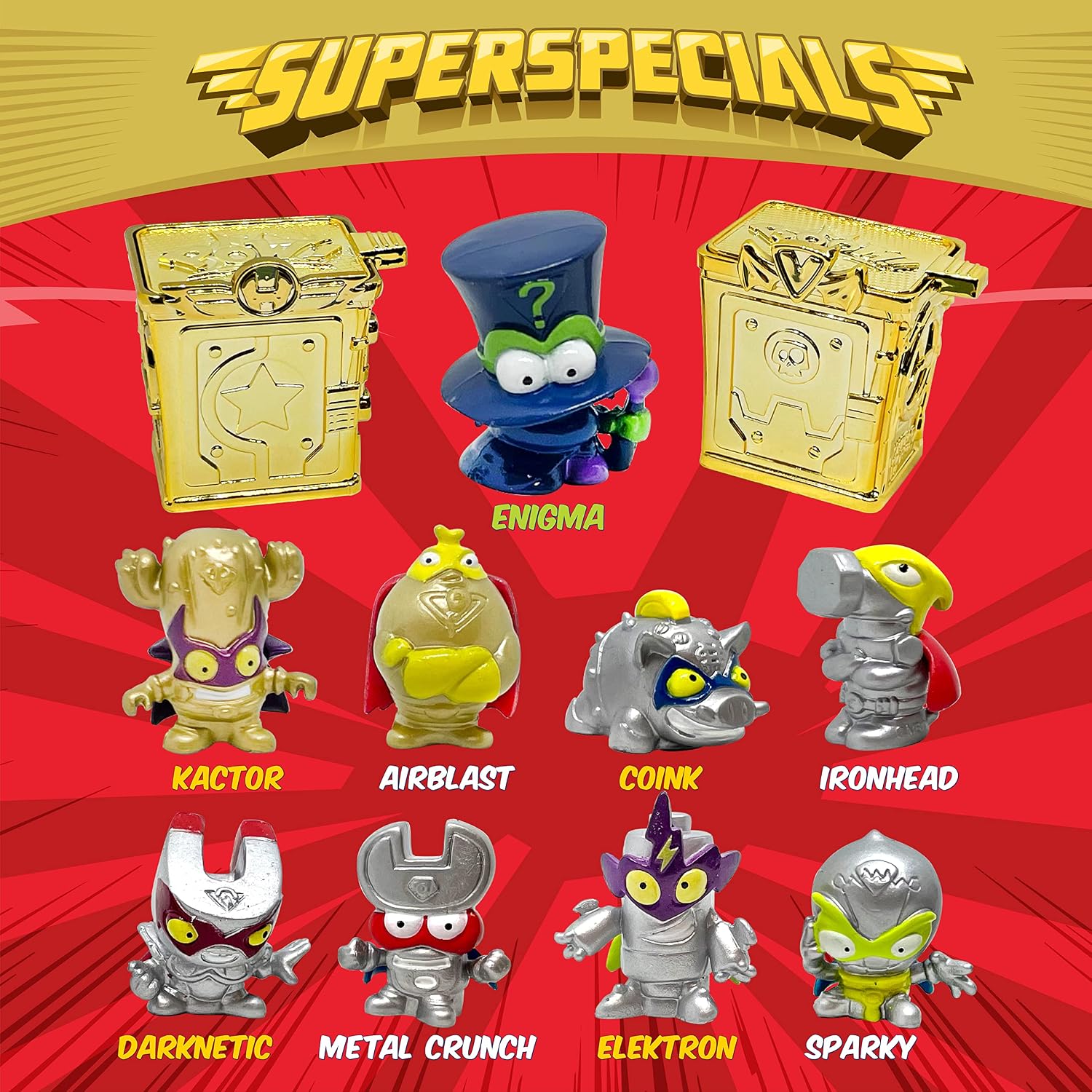 Thumbnail 2 de SUPERTHINGS RIVALS OF KABOOM Lata Gold – złota puszka z 9 figurkami Serii 1