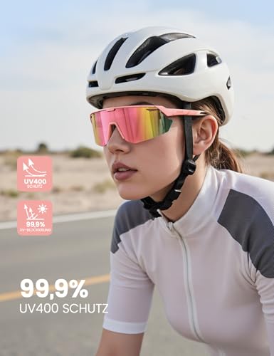 Detalle de Lamicall Schnelle Brille: Polarisierte Sportbrille aus TR-90, 24 g