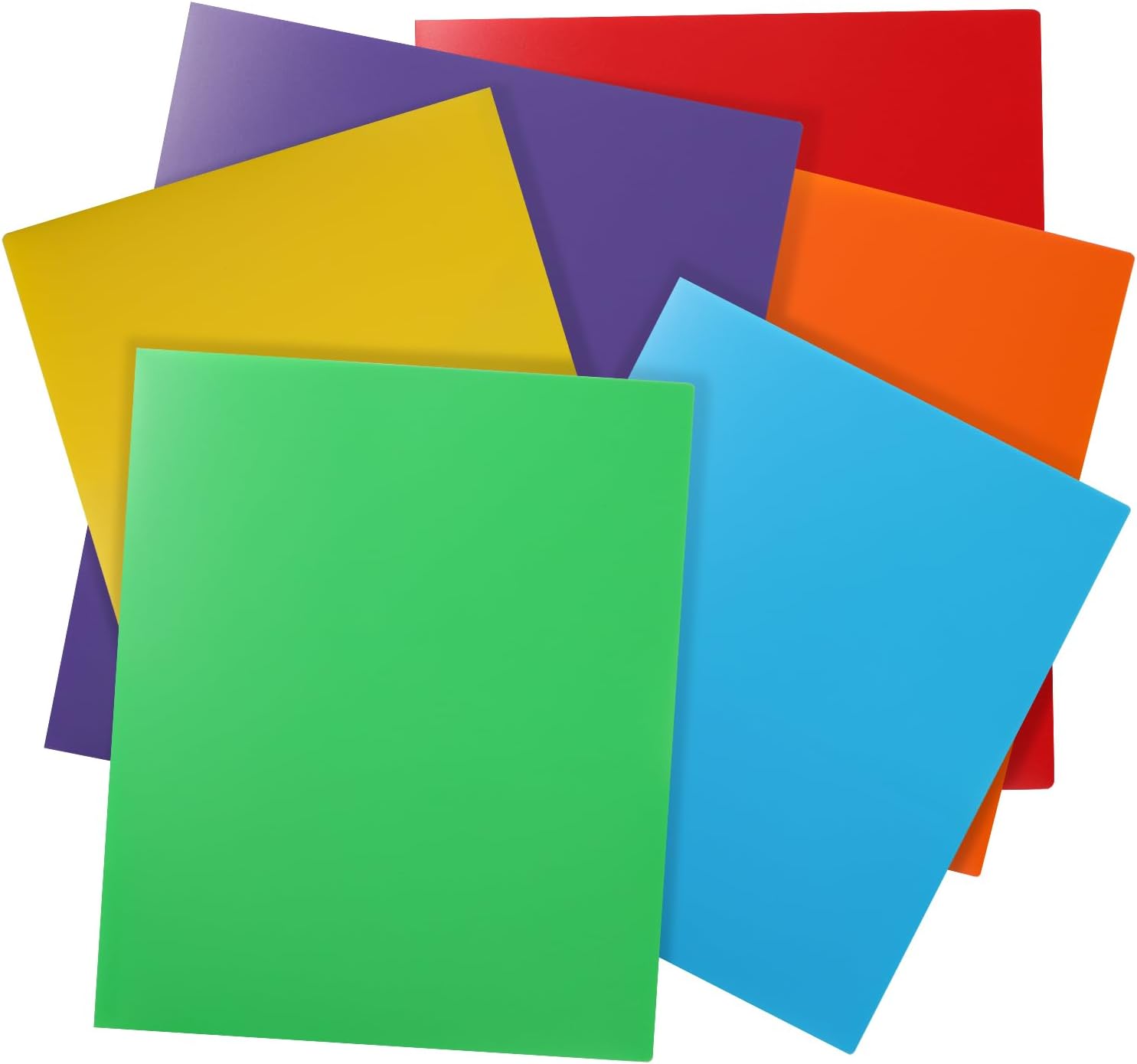 Detalle de Cesil 01 Plastic Pocket Folders, 6-Pack, Assorted Colours, Letter Size