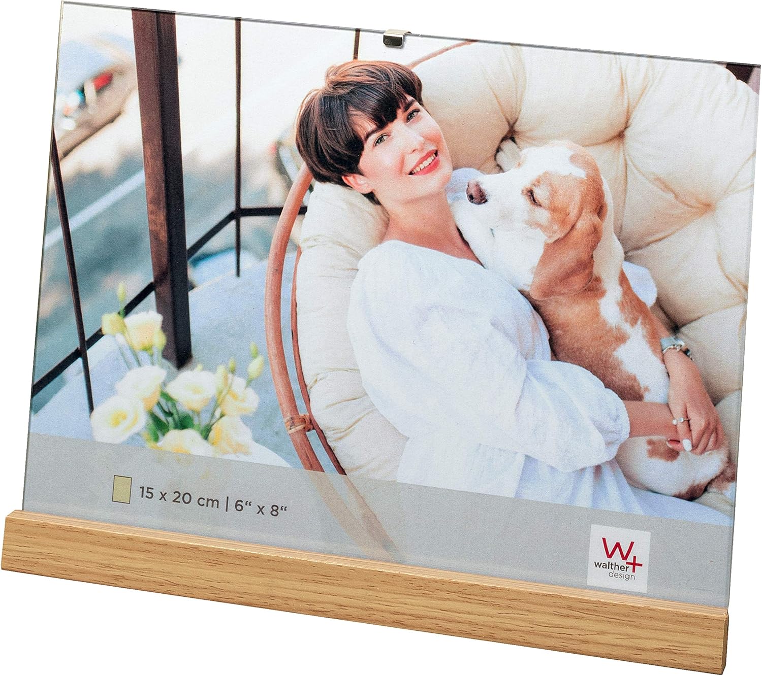 Detalle de Cadre Photo Naturel 13 x 18 cm en bois – Walther design Cadre de Portrait YQ318P