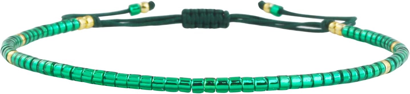 Thumbnail 6 de KELITCH Damen Perlen Freundschaft Armbänder – Dünne Seil Wrap, handgefertigt