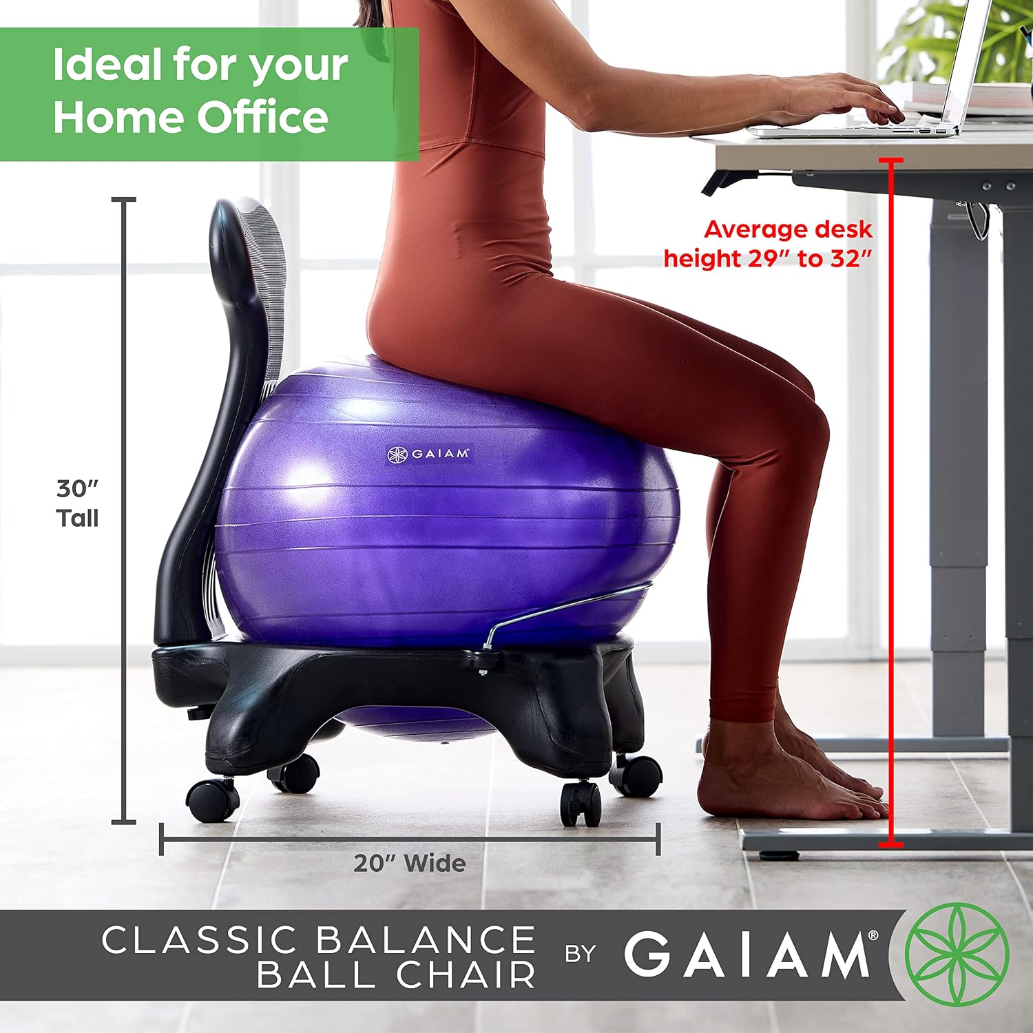 Detalle de Gaiam Balance Ball Chair 52cm