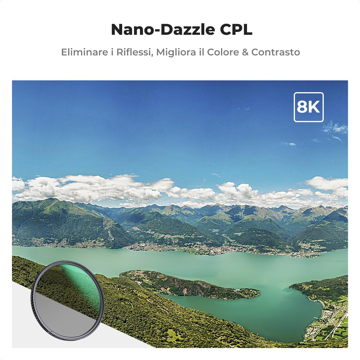 Thumbnail 5 de K&F CONCEPT Nano-D 43MM Filtro Polarizzatore CPL